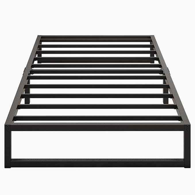 9 Inch Twin XL Bed Frames Heavy Duty Sturdy Metal Platform Bed Frame No Box Spring Needed, Noise Free, Easy Assembly, Black