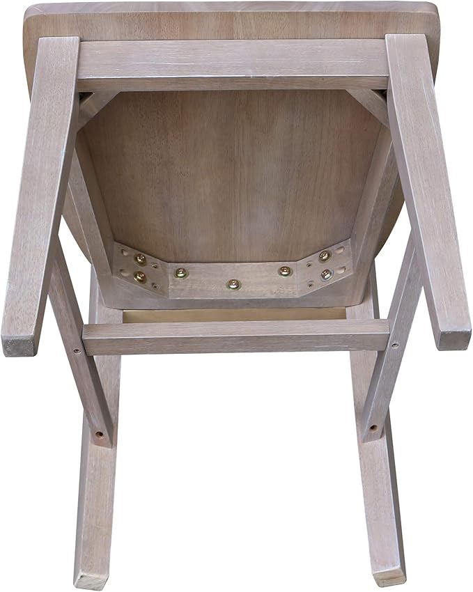 International Concepts Cosmo Chair Washed Gray Taupe