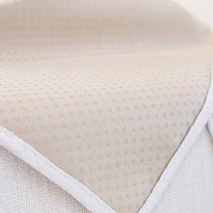 STACYPIK Waterproof Ivory White Sofa Covers Couch Cover for Pets, Anti-Cat Scratch Furniture Protector or 2 Cushion Couch, Washable Jacquard Recliner Loveseat Sofa Slipcover for Pets, Kids-71X90IN