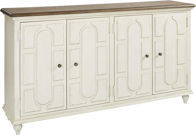 Signature Design by Ashley Roranville French Country Accent Cabinet or Server, White