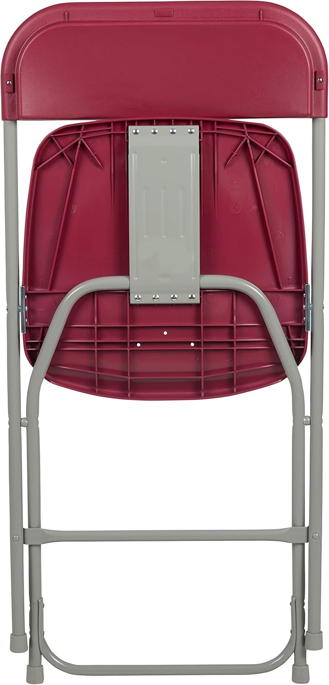 Flash Furniture Hercules Series Plastic Folding Chair - Red - 4 Pack 650LB Weight Capacity Comfortable Event Chair-Lightweight Folding Chair