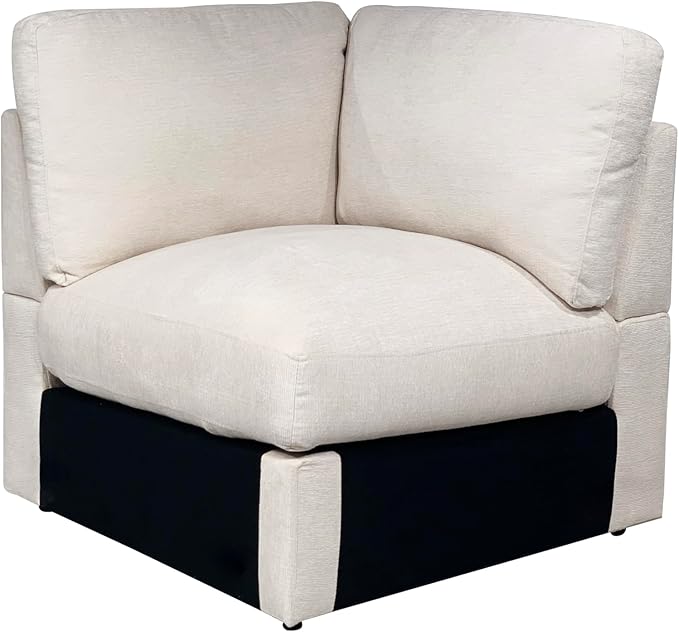 127" Modular Sectional Sofa,Modern Oversized Cloud Couch with Cup Holder&USB Port,7 Seater Convertible L-Shaped Chenille Sofas W/Ottoman,2 Pillows&Storage Box,Comfy Couches for Living Room,Beige