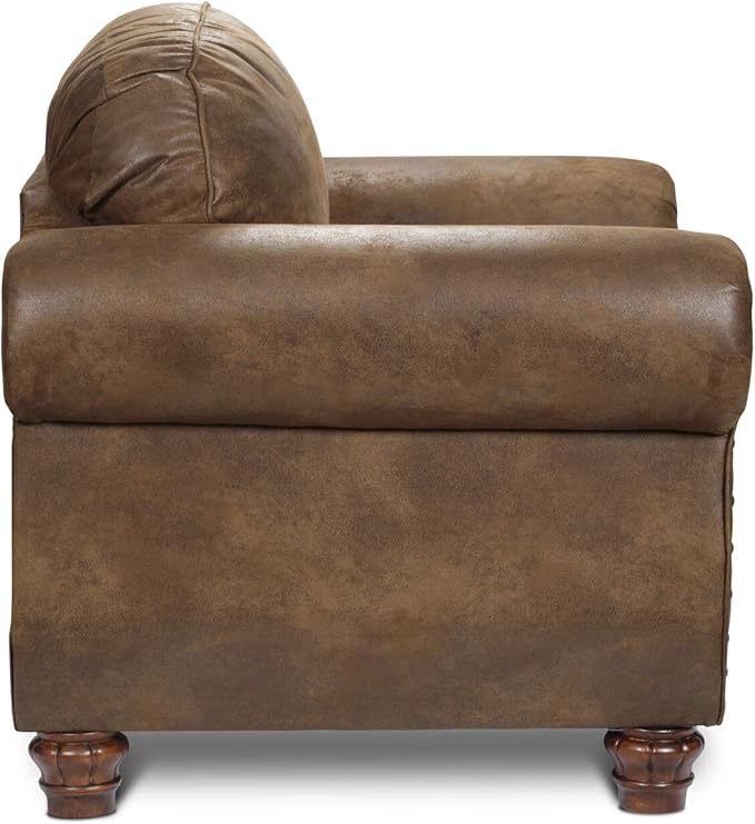 American Furniture Classics Sedona 4-Piece Microfiber Sofa Set in Brown