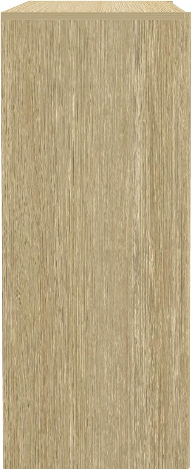 Manhattan Comfort Linda Modern Console Table with 3 Storage Drawers – 60" Narrow Entryway Stand for Living Room, Hallway, or Dining Room – Wood Grain Accent Furniture, Natural Oak