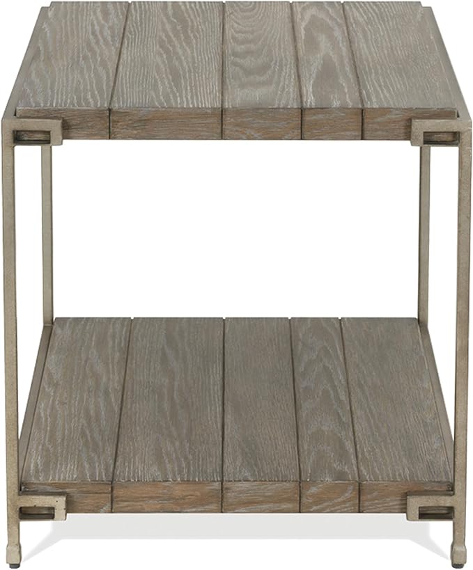 Roundhill Furniture Corbeta Living Room, End Tables, Aged Graphite
