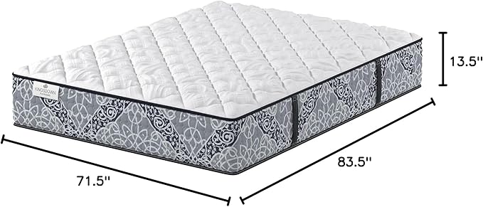Kingsdown Firm Hybrid Mattress California King Cooling Gel Memory Foam Layer Multi-Layered Motion Isolation Cool Sleep Quilted Top Luxury Mattresses, 13.5-Inch Passions Merridale