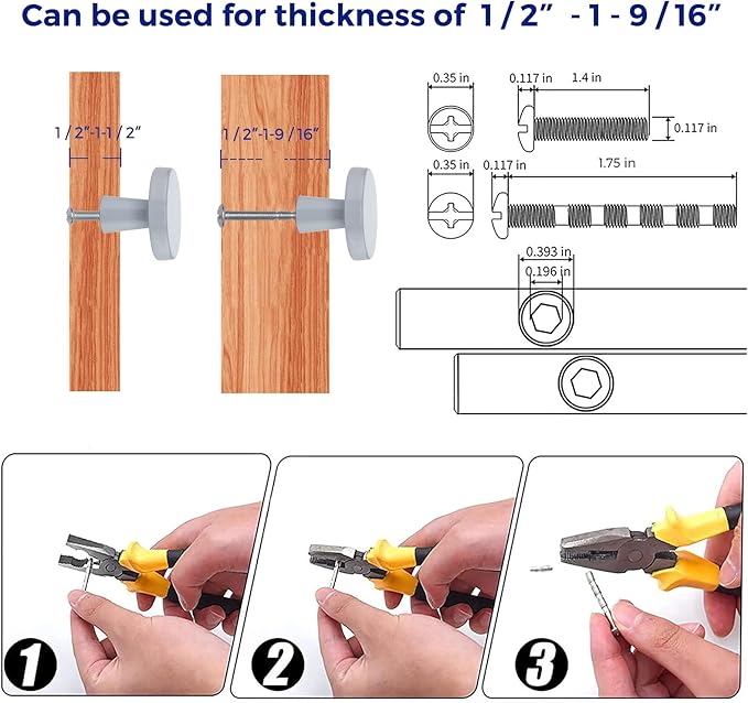 Ravinte 30 Pack Drawer Pulls 1-1/4 Inch Kitchen Cabinet Knobs Solid Round Dresser Drawer Knobs Grey Dresser Knobs Drawer Knobs Simple Cabinet Hardware for Cupboard Drawer Pulls