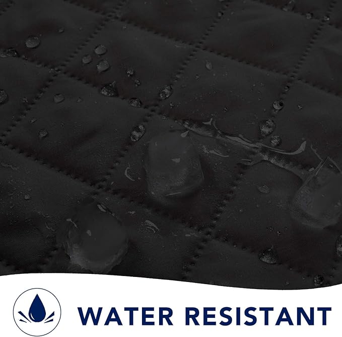 PureFit Reversible Sofa Couch Cover Water Resistant Couch Covers for 3 Cushion, Washable Furniture Cover with Non-Slip Foam and Adjustable Strap for Dogs, Pets (Sofa, Black/Beige)