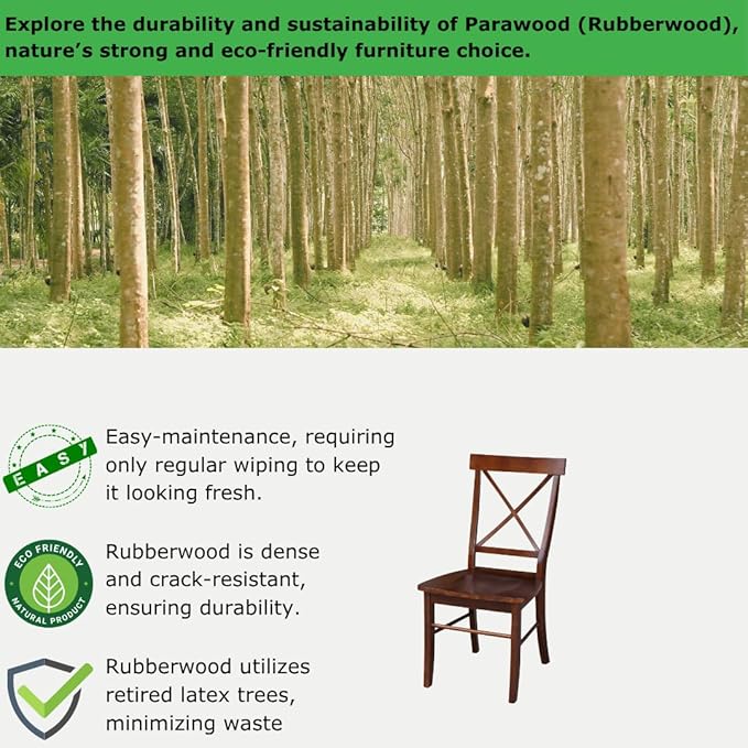 International Concepts X-Back Chair, Espresso