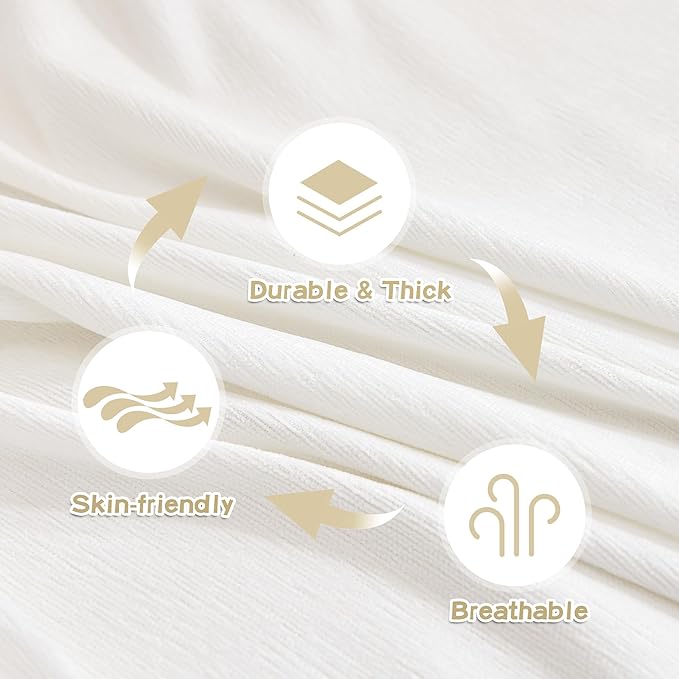 MYSKY HOME Couch Cover for Dogs Washable Couch Covers Couch Covers for Dogs Couch Cover 2 Cushion Sofa Non Slip Dogs Furniture Protector with Tassels Chenille Sofa Covers for Pets, 71"x102", White