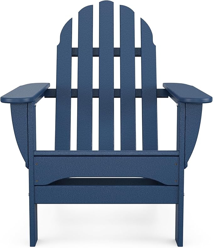 POLYWOOD AD5030NV Classic Folding Adirondack Chair, Navy