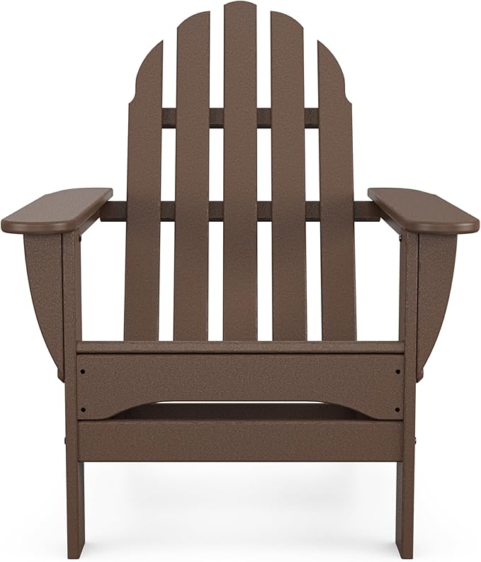 POLYWOOD AD5030MA Classic Folding Adirondack Chair, 35.00" x 29" x 35.00", Mahogany