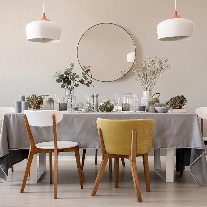 ANDY STAR 26 Inch Round Mirror, Brass Bathroom Mirror, Gold Circle Mirror with Stainless Steel Frame for Bathroom, Vanity, Living Room, Entryway