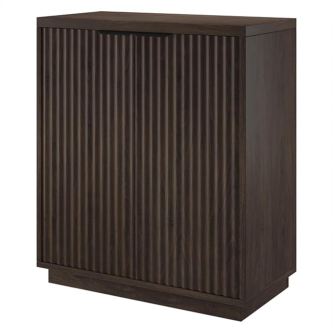 Henn&Hart 28" Wide Rectangular Accent Cabinet in Alder Brown, for Home, Living Room, Bedroom, Entertainment Room, Office