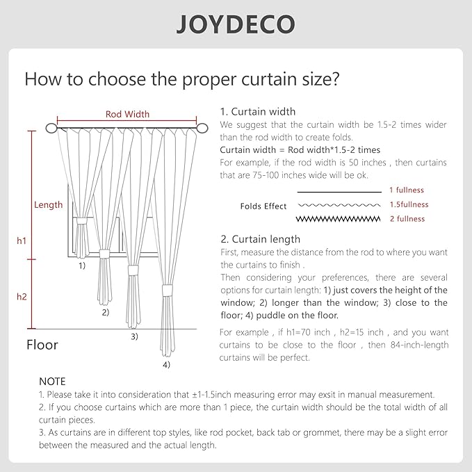 Joydeco 100% Blackout Curtains for Bedroom - Natural Linen Curtains 70" W x 96" L Long, Thermal Insulated 1 Panels Sage Green Light Blocking Drapes, Rod Pocket & Back Tabs for Living Room