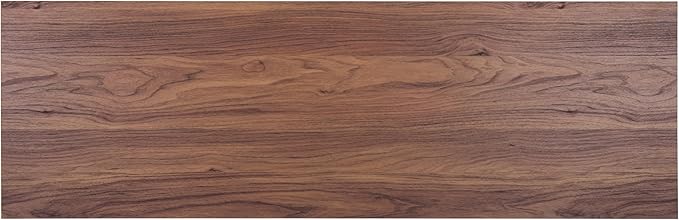 SAFAVIEH Lylia TV Stand for up to 55" Flatscreen – Walnut with Black Legs & Handle, 1 Sliding Door, 1 Open Shelf, Entertainment Media Console (MED9617A)