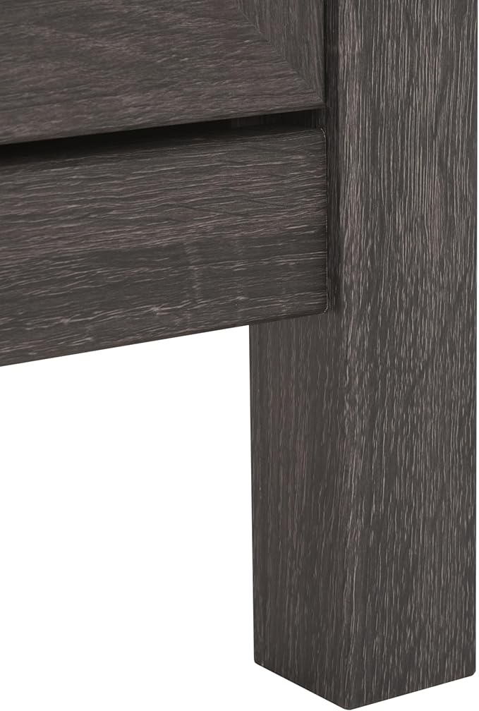 SAFAVIEH Evane TV Stand for up to 65" Flatscreen – Distressed Black & Natural, 2 Doors with Interior Storage, 2 Open Shelves, Entertainment Media Console (MED9629E)