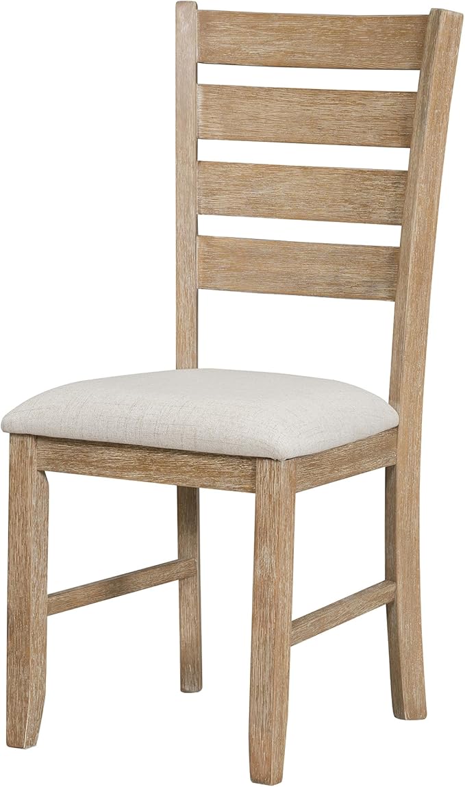 SogesPower 6-Piece Rustic Dining Table Set for 4-6,Rectangular Farmhouse Kitchen Table Set with 4 Chairs & 1 Bench for Dining Room Living Room,Natural Wood