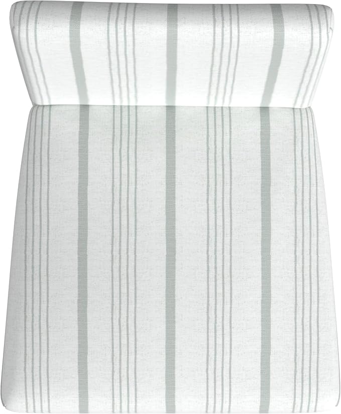 HomePop Curved Back 24" Barstool - Dove Gray Stripe