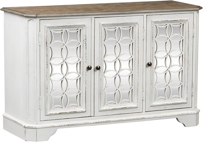 Liberty Furniture Industries Magnolia Manor TV Console, W51 x D18 x H32, White