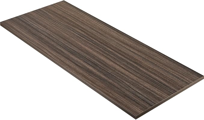 Kaboon Universal Tabletop 40"x18", Solid One-Piece Melamine Table Top, Double L-Desk Floating Desk DIY, Home and Office,Eucalyptus