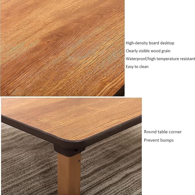 Japanese-Style Square Folding Tea Coffee Table, Low Table, Dining Table, Study Table, Small Desk, for Tatami Sitting On The Floor Bedroom Bay Window Tea Room (Size : 70x70cm)