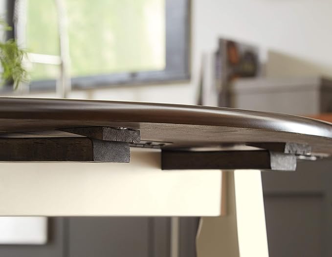 Signature Design by Ashley Woodanville Dining Room Table, Two-Tone White