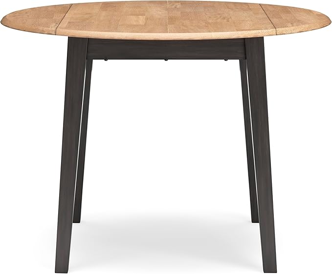 Signature Design by Ashley Gesthaven Contemporary Dining Drop Leaf Table with 4 Legs, Light Brown & Dark Brown