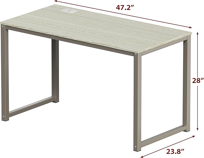 SHW 48-Inch Commercial-Grade Office Computer Desk, Maple