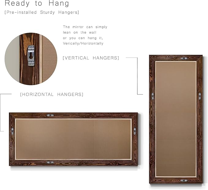 Wexford Home Barnwood Wood Full Length Mirror - Colonial Maple