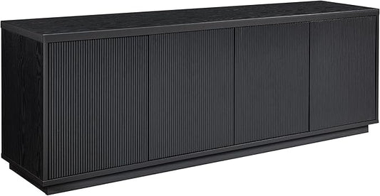 Henn&Hart Hanson, 70'' Rectangular TV Stand, Black Grain