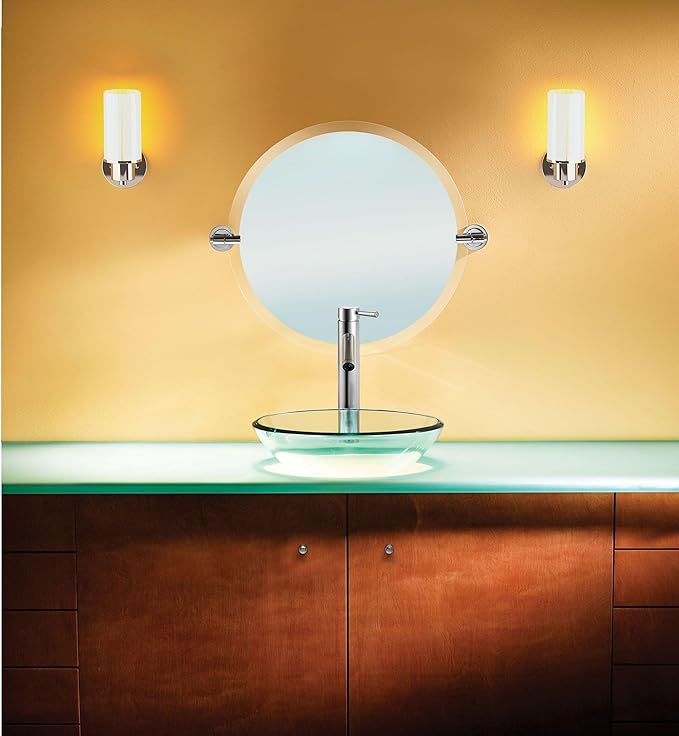 Moen DN0792BN Iso 22-Inch x 22-Inch Frameless Pivoting Bathroom Tilting Mirror, Brushed Nickel