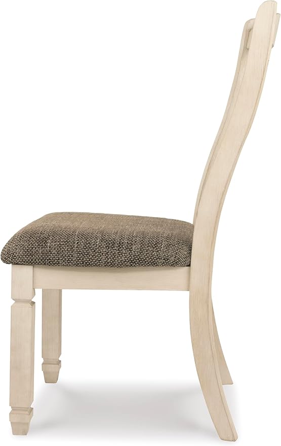 Signature Design by Ashley Bolanburg 20" Upholstered Dining Room Chair, Set of 2, Antique White