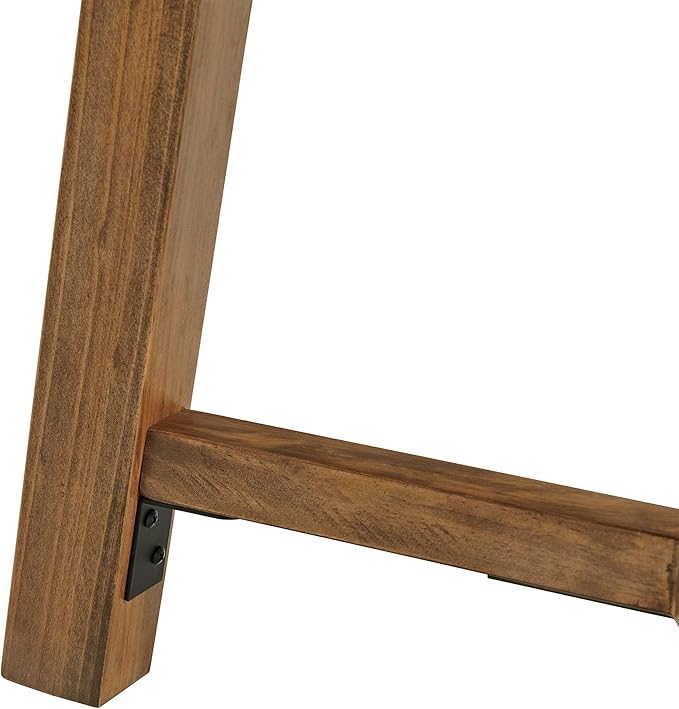 Alaterre Furniture Side Table - Newbury Collection 20-Inch Round End Table or Nightstand - Solid Wood Farmhouse Accent Furniture (Pecan Finish)