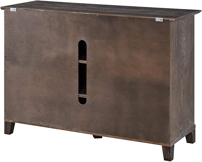 SEI Furniture Holmes Barn Door TV Stand, Brown