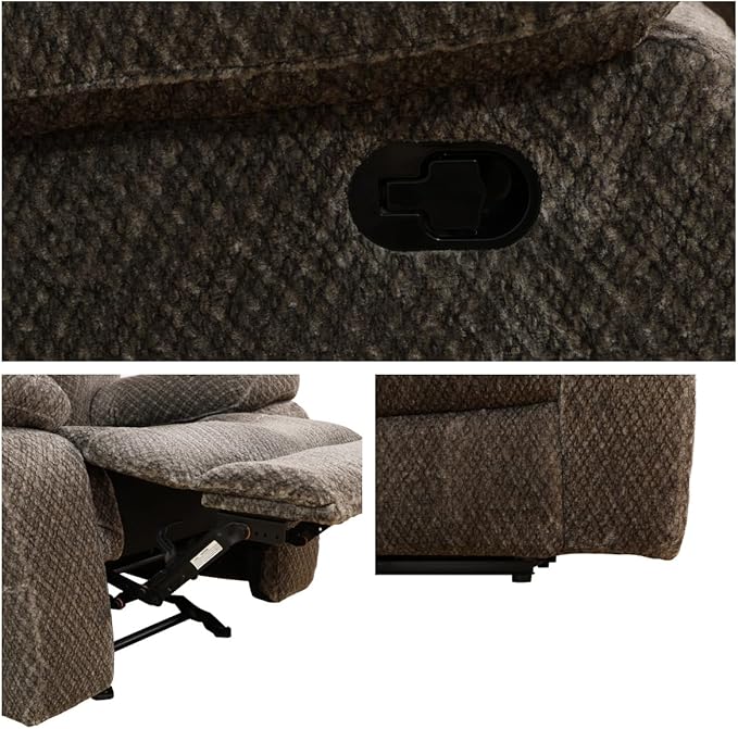 Recliner Chair, Recliner Home Theater Seating, Electric Reclining Chair for Adult, Breathing Chair for Living Room, Dark Brown