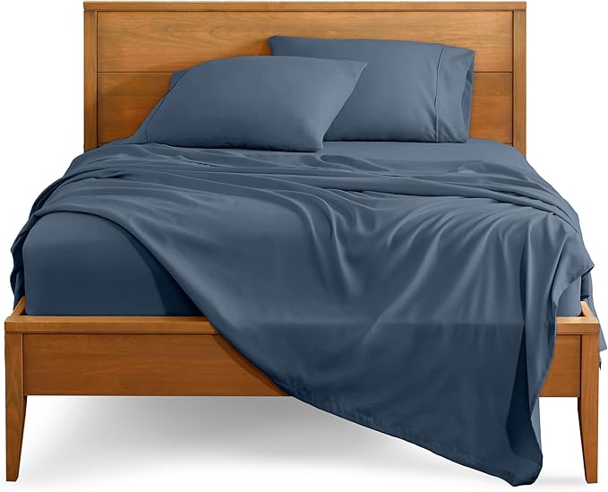 Bare Home Twin XL Sheet Set - College Dorm Size - Luxury 1800 Ultra-Soft Microfiber Twin Extra Long Bed Sheets - Deep Pockets - Easy Fit - Extra Soft - 3 Piece Set - Bed Sheets (Twin XL, Bering Sea)
