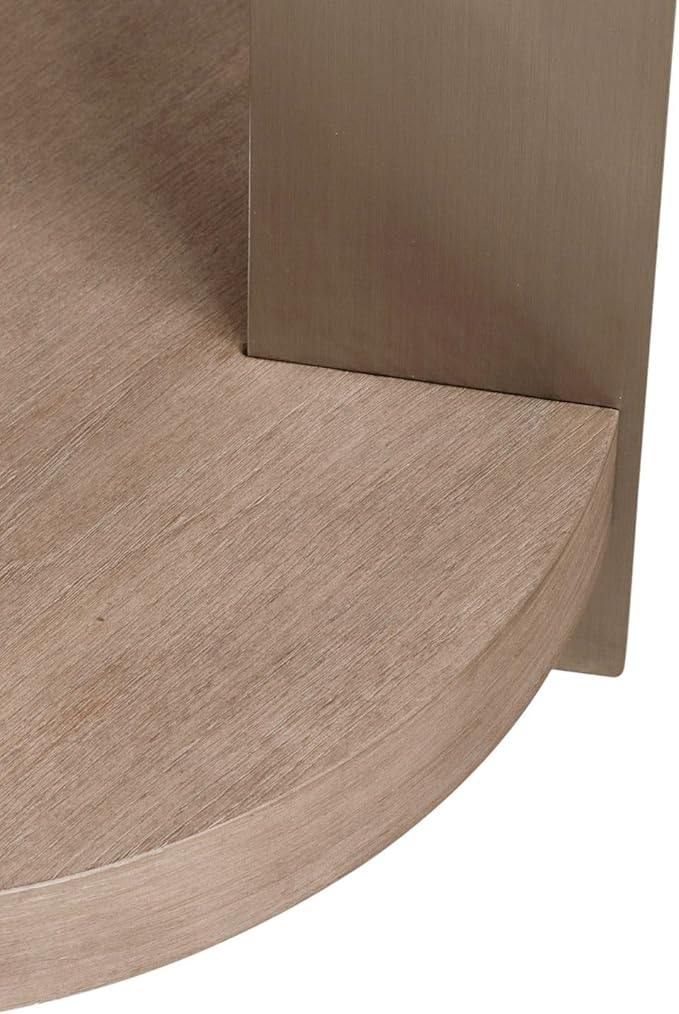 Liberty Furniture Harlow Living Room Chairside Table - Sandstone & Satin Nickel