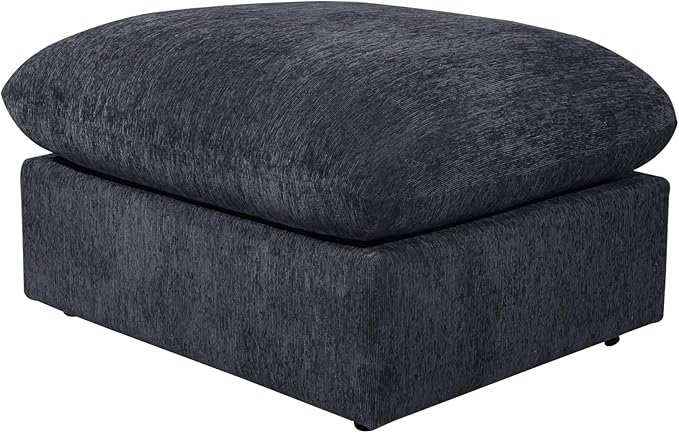 146" Convertible Sectional Sofa Couch,8 Seat Modular Living Room Furniture Sets with 2 Pillows & Movable Ottoman,Chenille Upholstered Cloud Couches,L-Shaped Comfy Sofas,for Living Room,Dark Gray