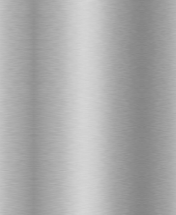 Armen Living Madrid 26" Counter Height Swivel Modern Gray Faux Leather and Brushed Stainless Steel Bar Stool for Kitchen Island Counter