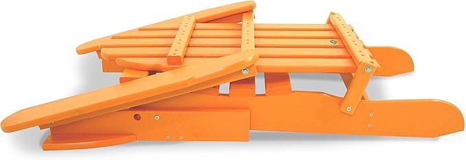 POLYWOOD AD5030TA Classic Folding Adirondack, Tangerine