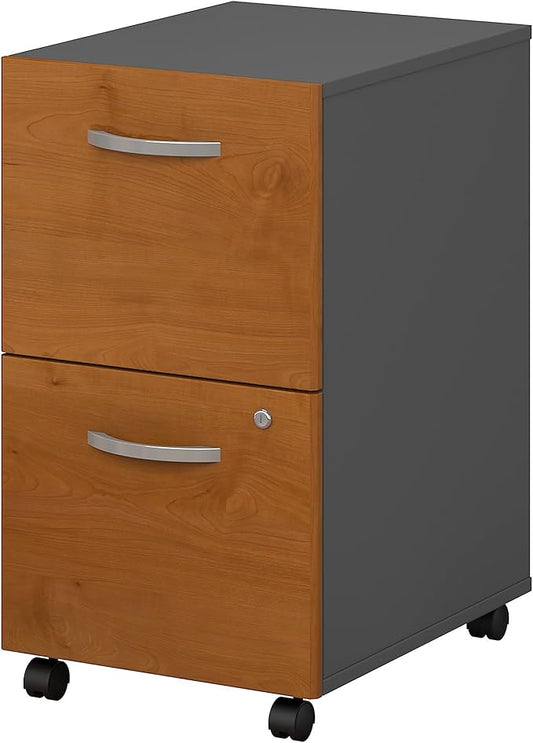 Bush Business Furniture Series C Home Office Furniture Set, Natural Cherry