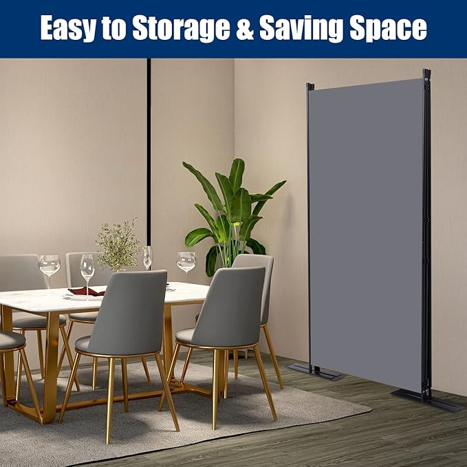 Room Divider 6FT Portable Room Dividers and Folding Privacy Screens, 102'' W Fabric Divider for Room Separation, 3 Panel Partition Room Dividers Freestanding Wall Divider Screen for Dorm Studio Office