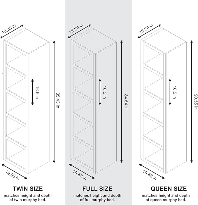 Oakland Living Dark Grey 91-in Tall Wooden Bookcase Shelf