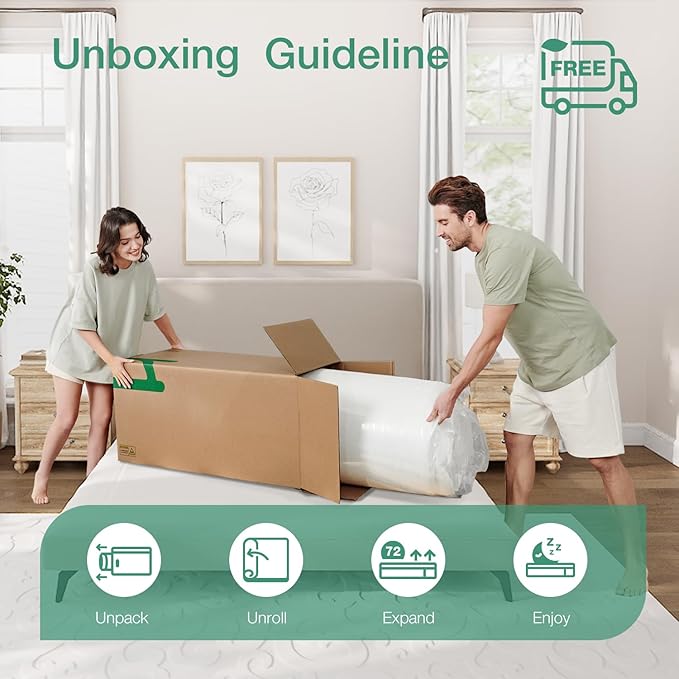Novilla Mattress King Size,12 Inch Gel Memory Foam Mattress in a Box for Cool Night & Motion Isolation,Medium Firm Feel,Bliss