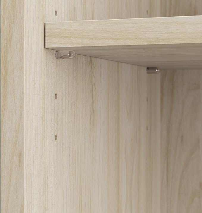 Bush Business Furniture Studio C Tall 5 Shelf Bookcase in Natural Elm, Large Bookshelf for Home or Professional Office