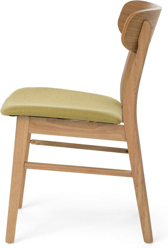 Christopher Knight Home Anthony Mid-Century Modern 7 Piece Dining Set, Green Tea and Natural Oak
