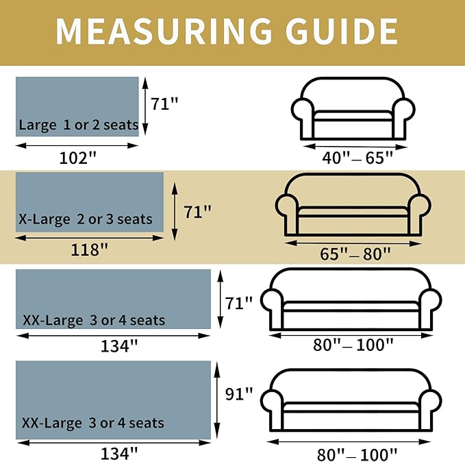 Non Slip Sofa Covers Couch Covers for 3 Cushion Couch Sofa Pet Friendly Washable Couch Covers for Sofa, Soft Thick Sectional Couch Covers L Shape Furniture Protector for Kids, Dogs 71" X118"