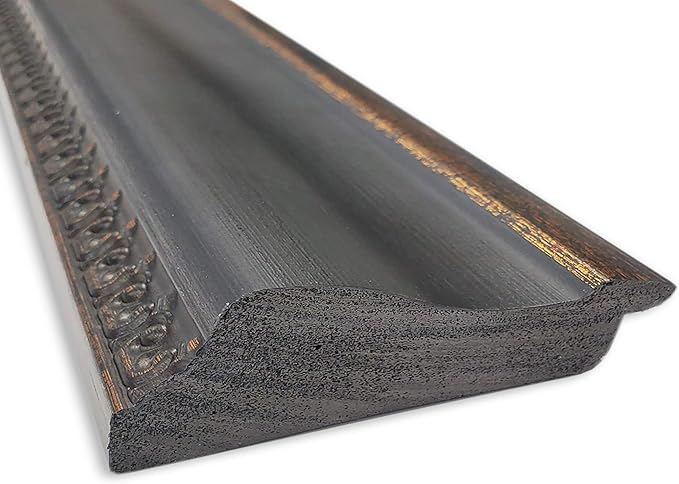 Amanti Art Black Bathroom Mirror for Over Sink, 36x46 Thomas Black Bronze Rectangle Vanity Mirror, X-Large Traditional Frame, Hangs Horizonally and Vertically, Bathroom Wall Decor, Beveled Edge