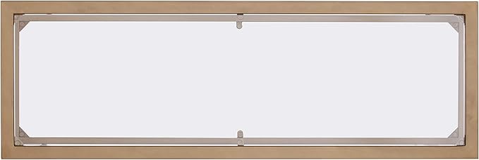 SEI Furniture Jaymes Metal & Glass 2-Tier Console Table, Soft Gold